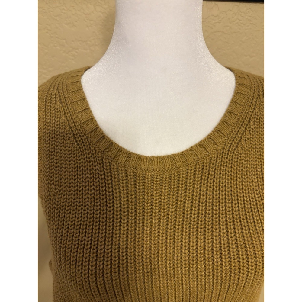 Banana Republic Organic Cotton Sleeveless Sweater, Large. Golden Brown - Picture 5 of 9